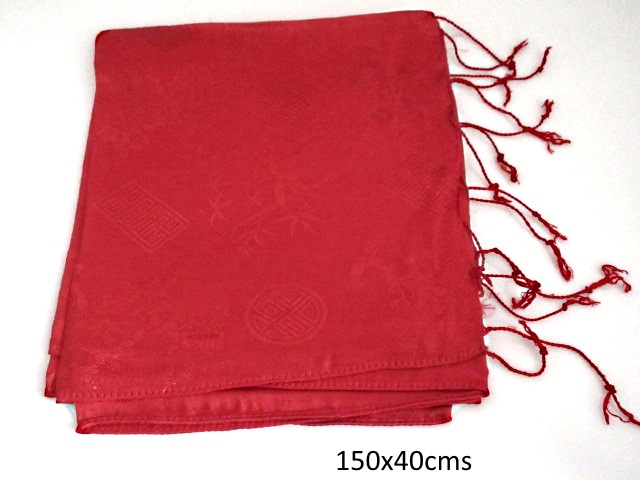 Foulard en soie - rouge